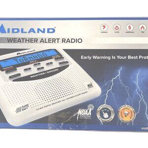Midland All Hazards Alert Weather Radio NOAA Tornado Warning WR-100B New